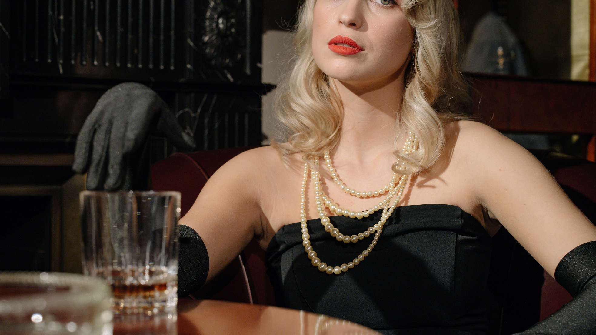 vintage styled woman