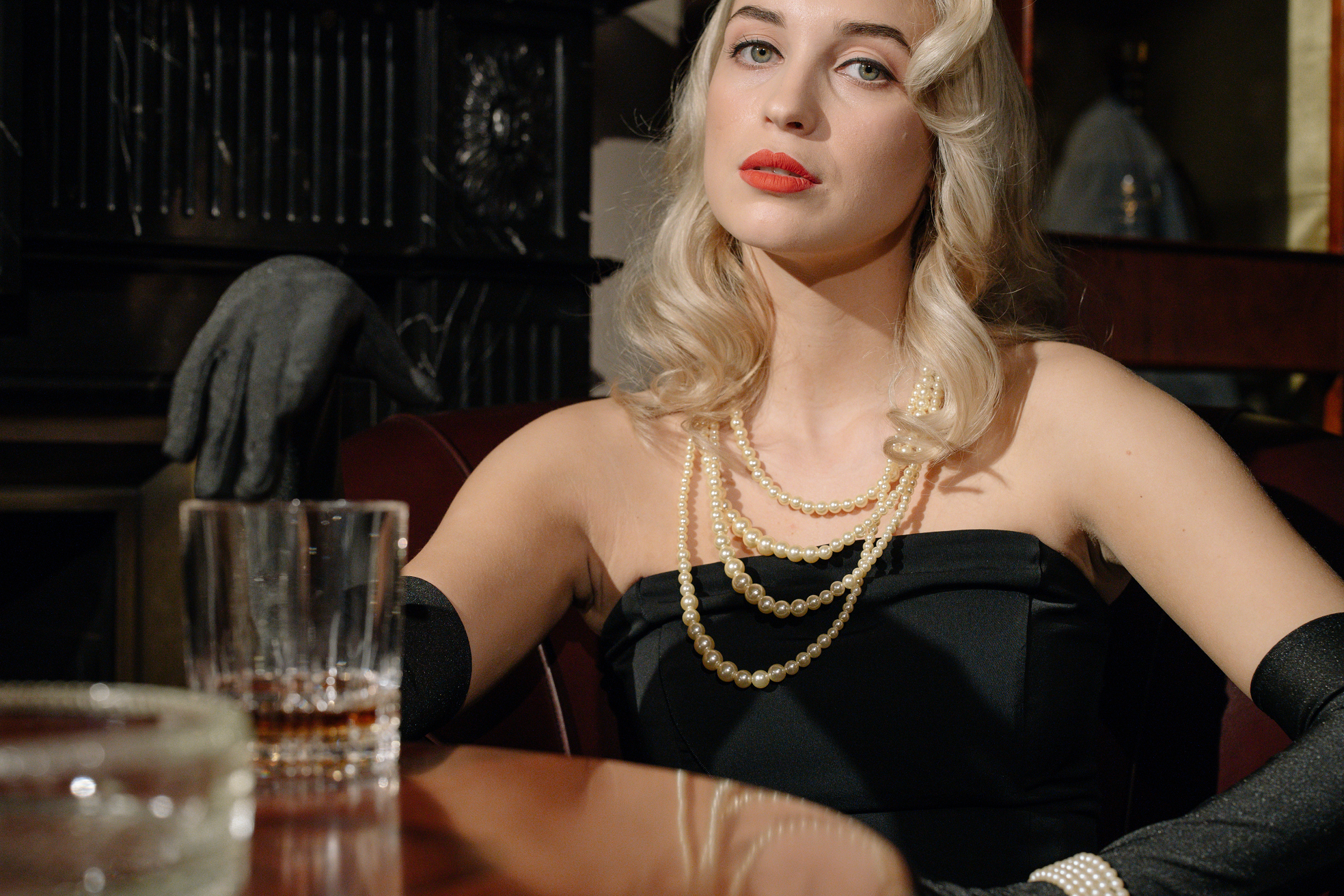 vintage styled woman