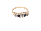 A Victorian style Sapphire and Diamond ring