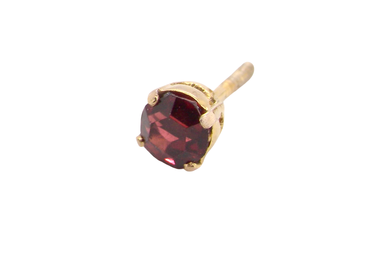 1940s garnet earring