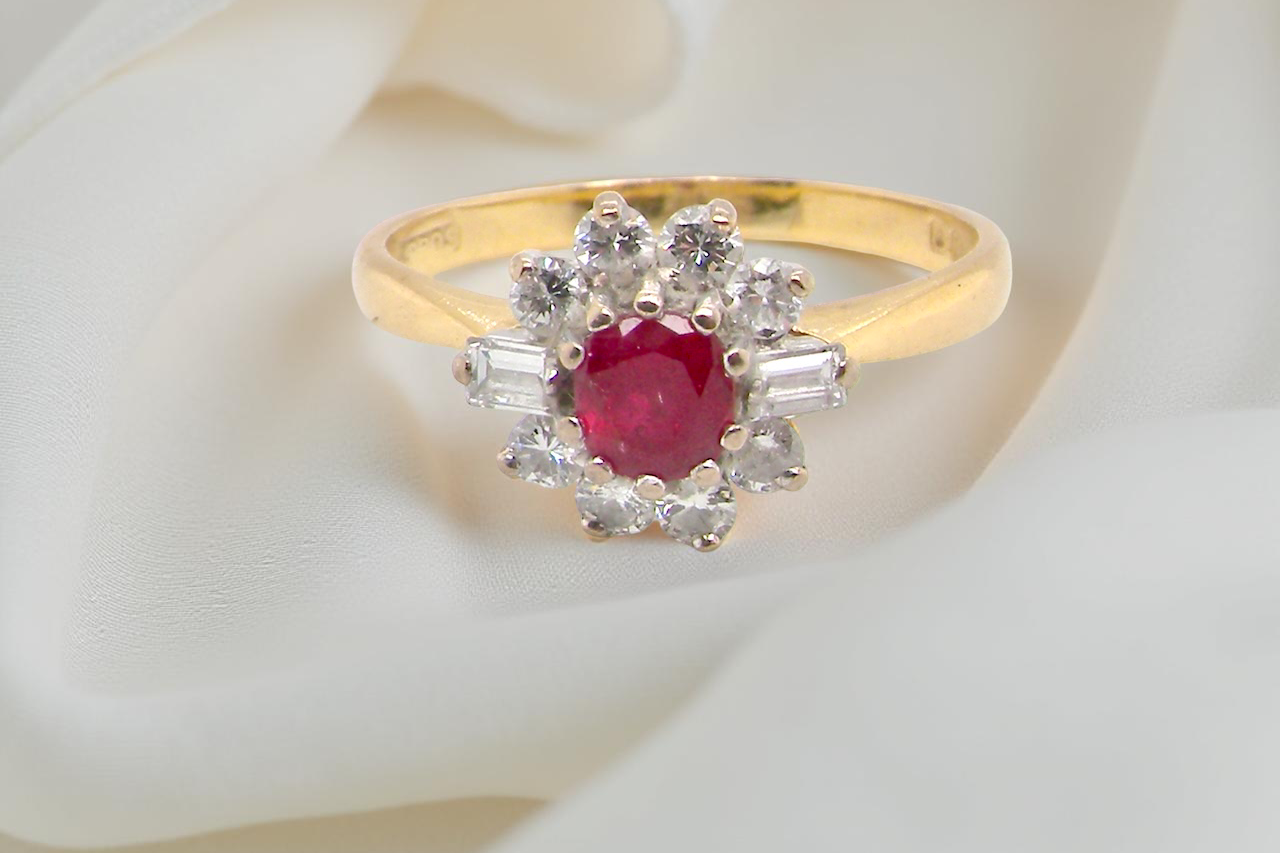 A 1980s classic- Ruby and Diamond Ring