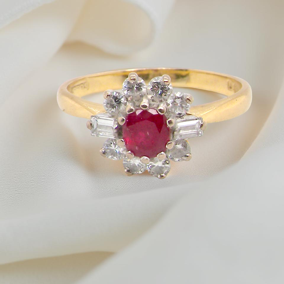 A 1980s classic- Ruby and Diamond Ring