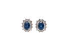 A fine pair of Sapphire and Diamond earrings