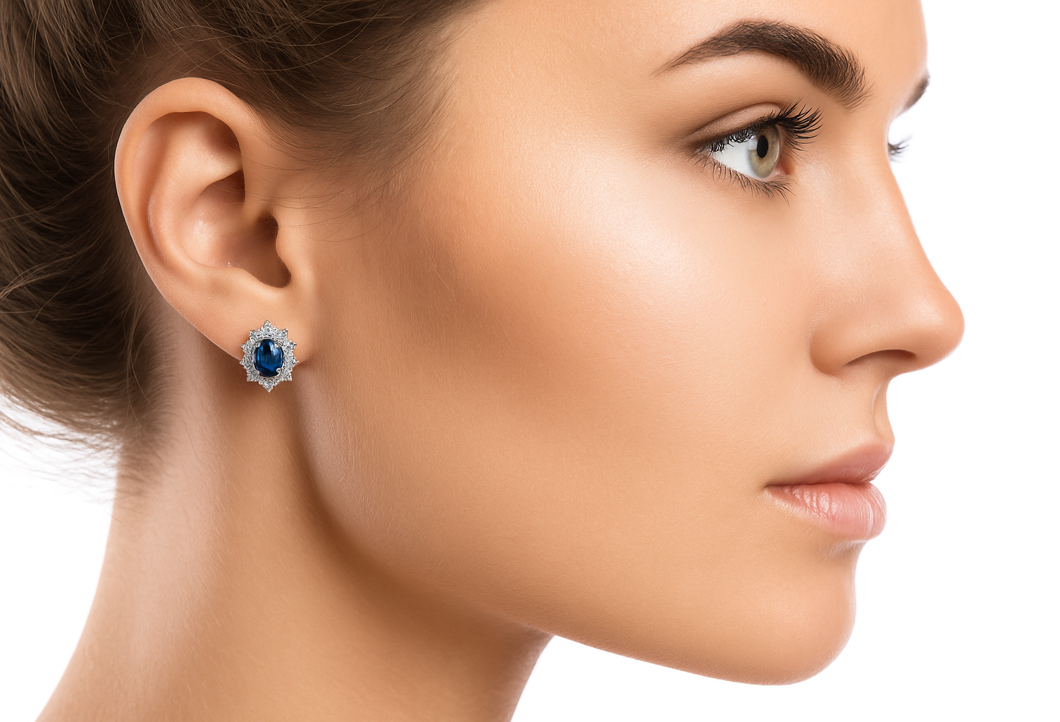 A fine pair of Sapphire and Diamond earrings