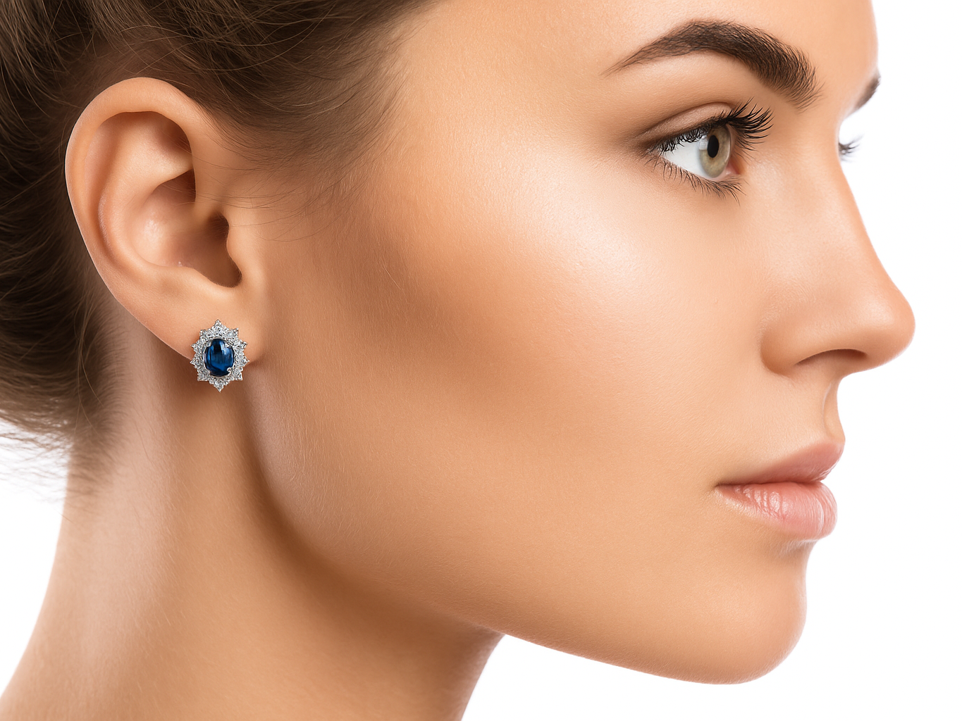 A fine pair of Sapphire and Diamond earrings