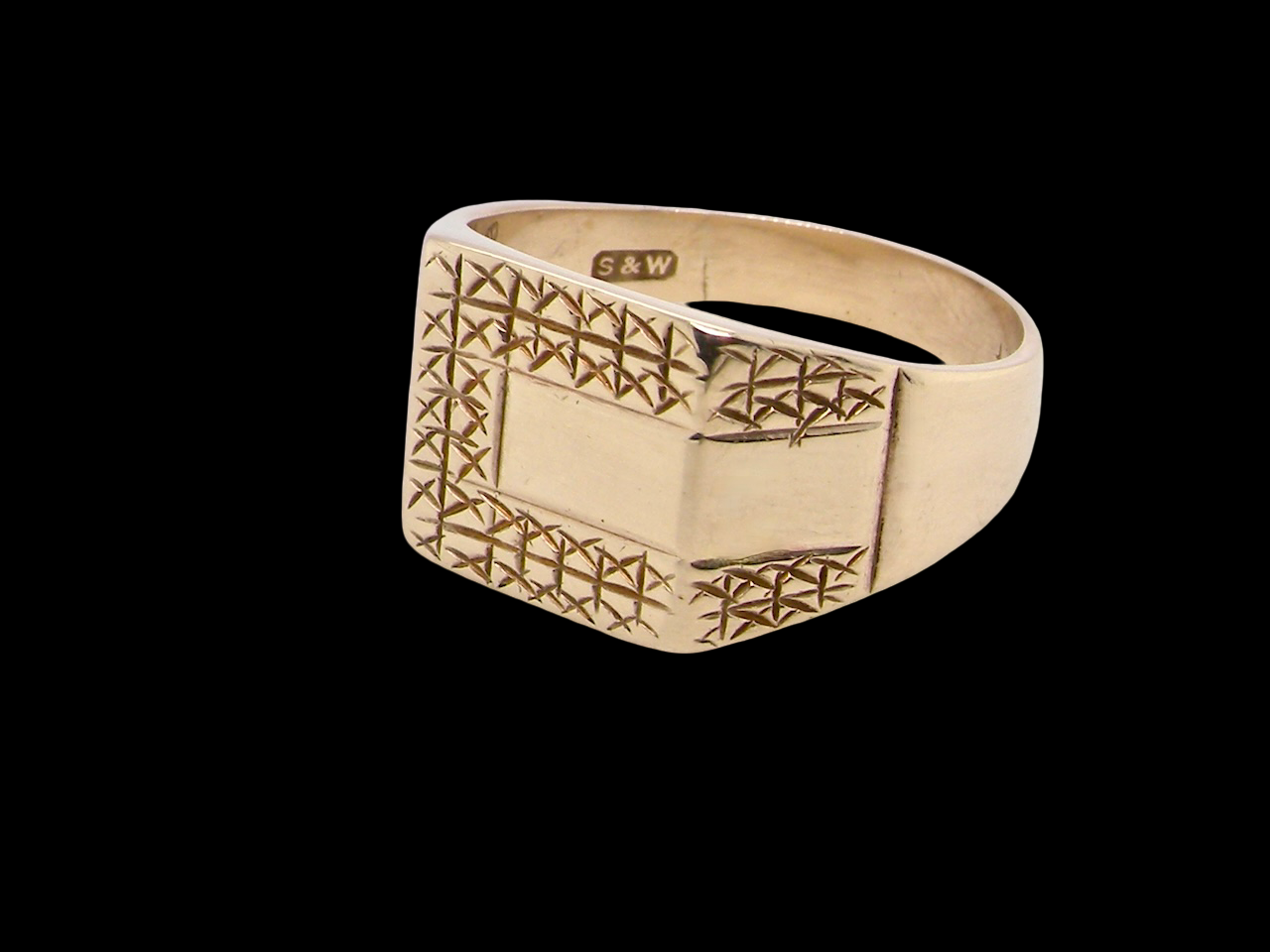 A 1970s gentleman's gold signet ring.