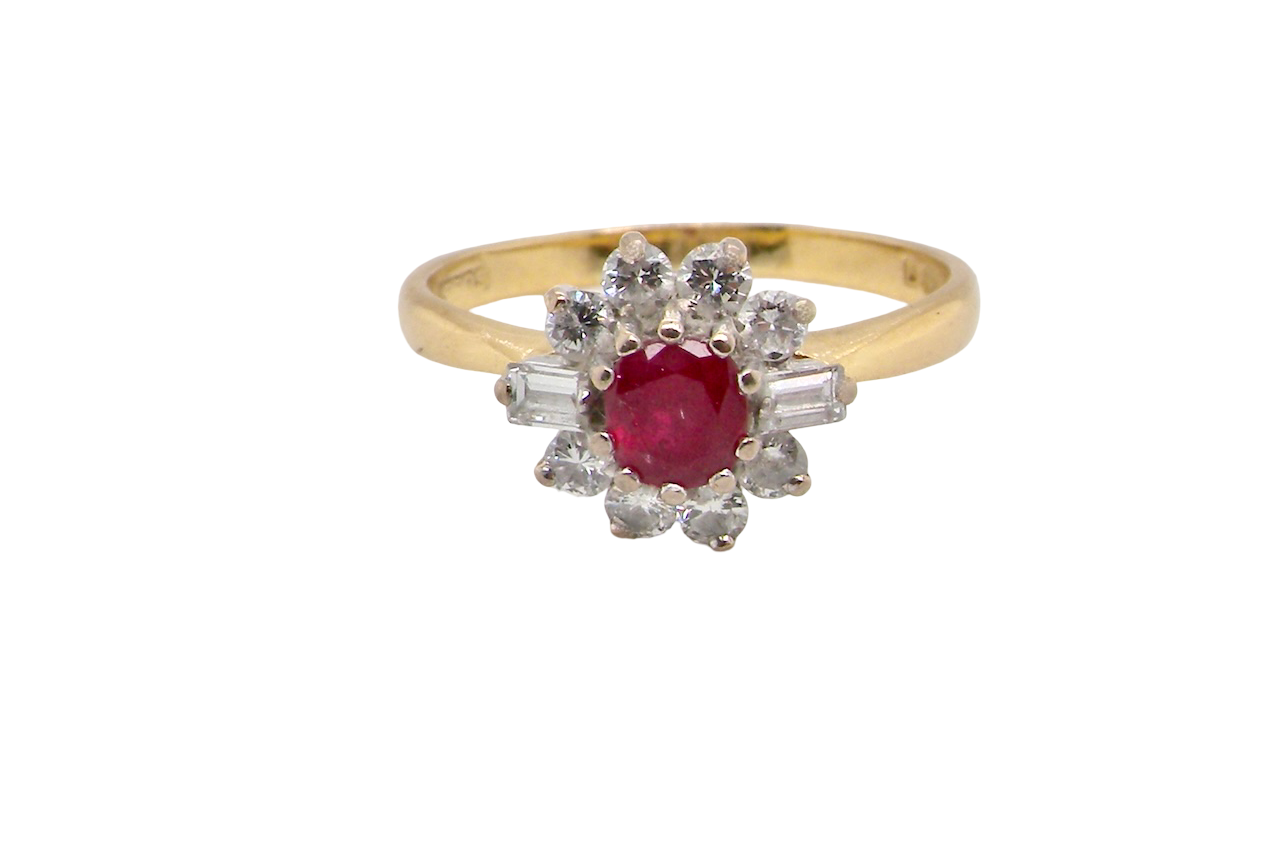 A 1980s classic- Ruby and Diamond Ring