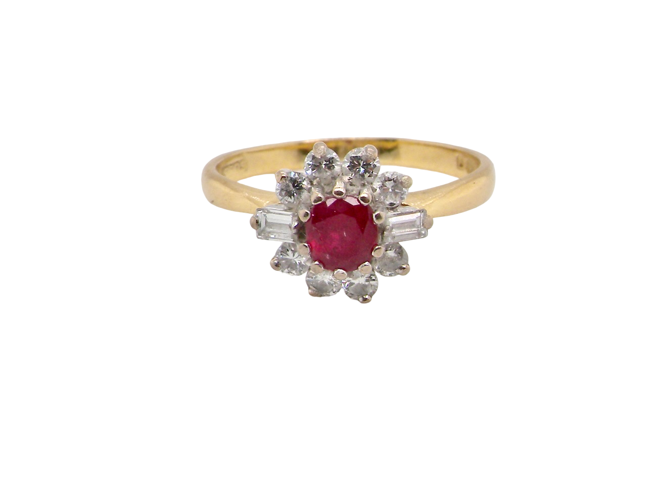 A 1980s classic-  Ruby and Diamond Ring