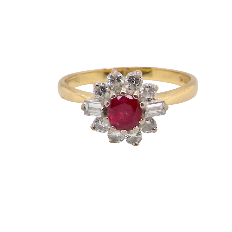 A 1980s classic- Ruby and Diamond Ring