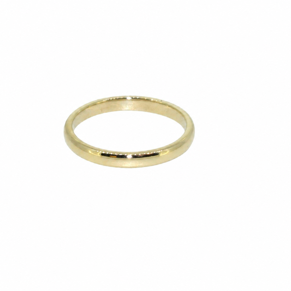 Plain view of vintage wedding band