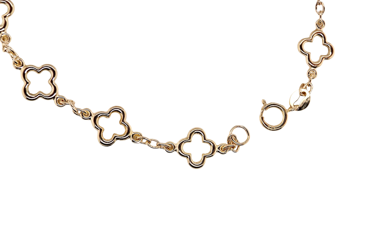 A 9 carat Gold Alhambra-Style Bracelet – Brand New