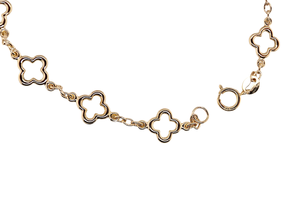 A 9 carat Gold Alhambra-Style Bracelet – Brand New