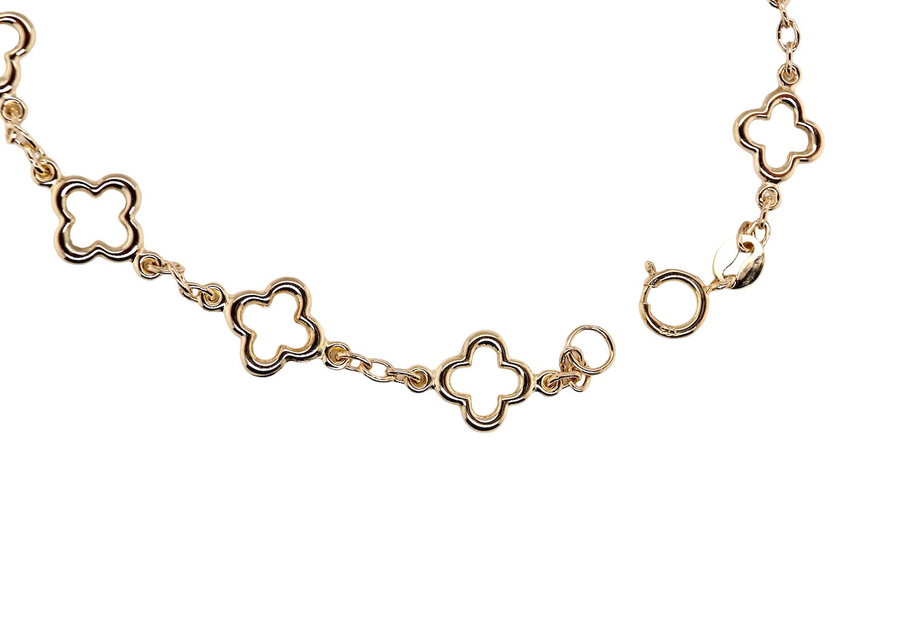 A 9 carat Gold Alhambra-Style Bracelet – Brand New