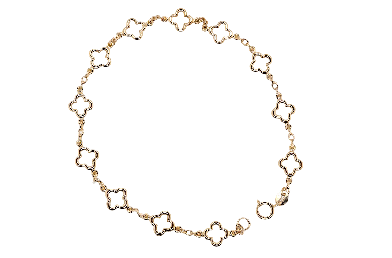 A 9 carat Gold Alhambra-Style Bracelet – Brand New