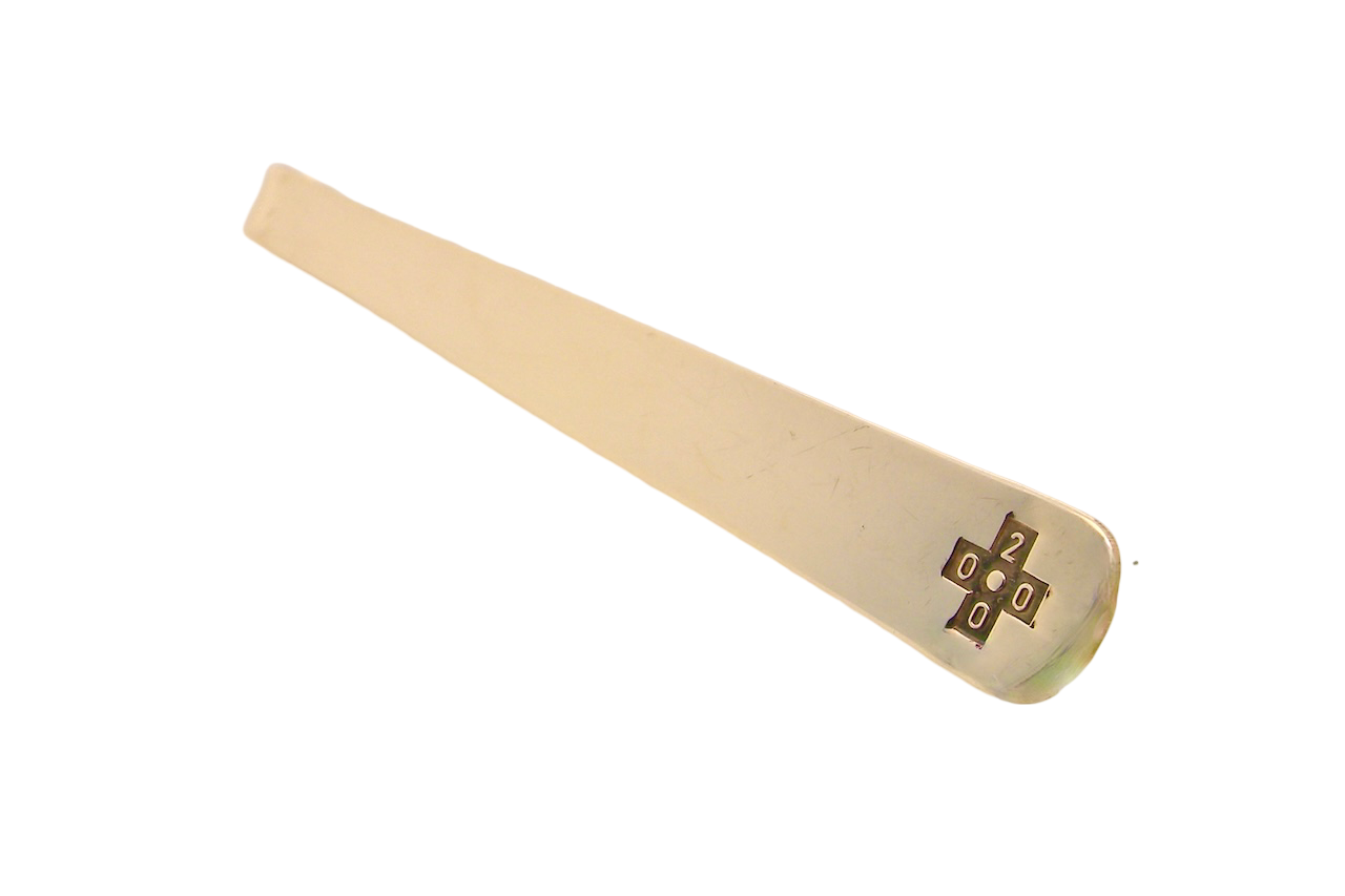 A 9 carat gold Tie Slide