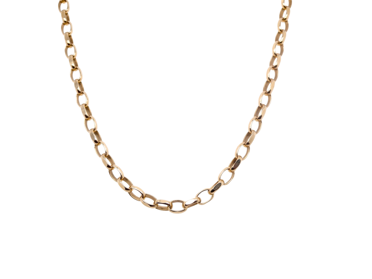 A 9 carat gold belcher neckchain