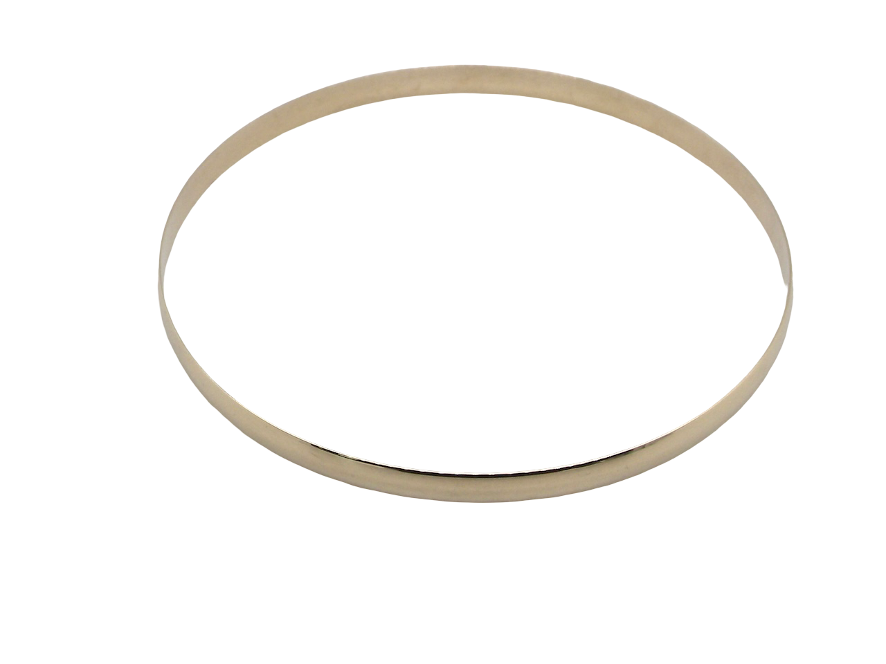 A 9 carat* gold plain bangle