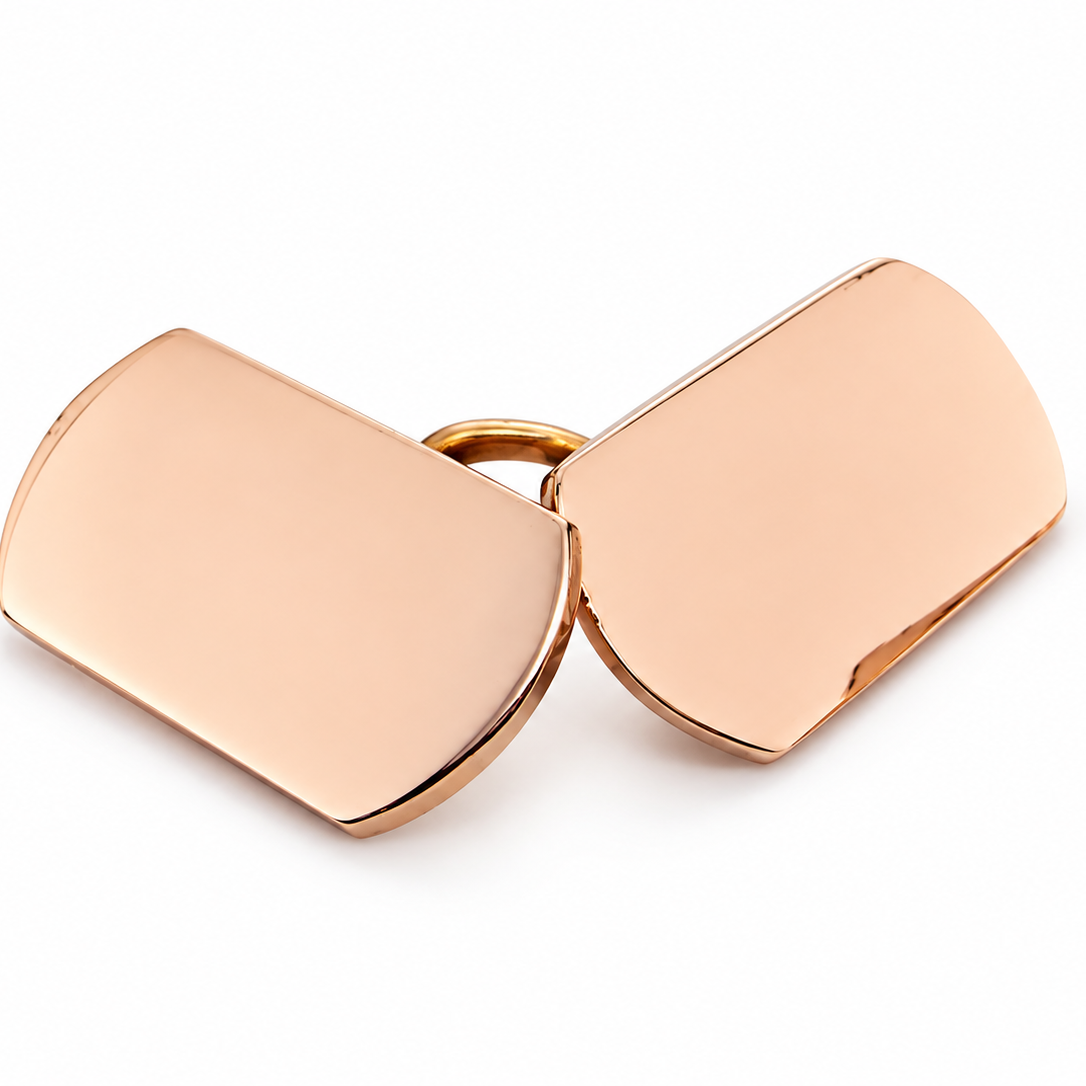 A 9 carat gold* vintage cufflink