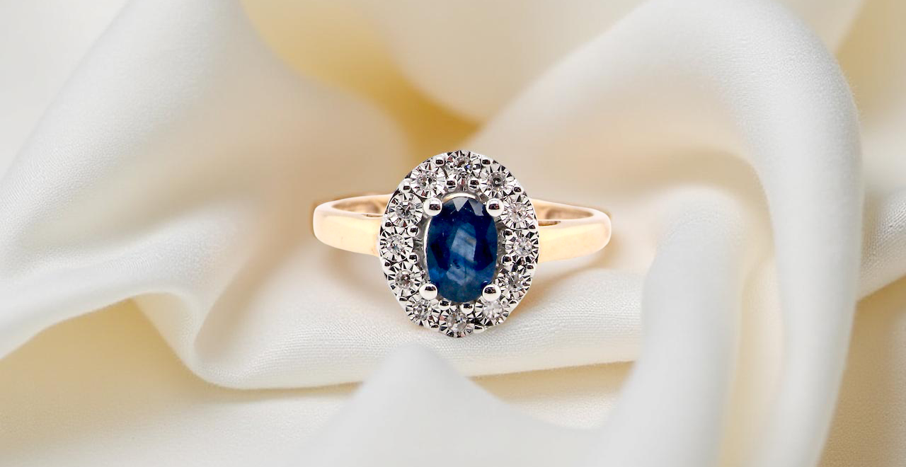 A New Sapphire & Diamond Cluster Ring