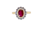 A Beautiful 1990s Ruby and Diamond Cluster Ring – London 1995