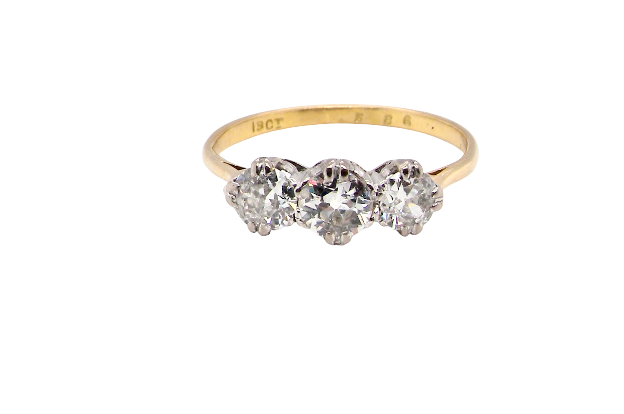 A Fine Diamond Trilogy Ring