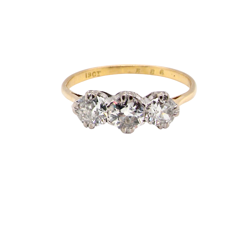 A Fine Diamond Trilogy Ring
