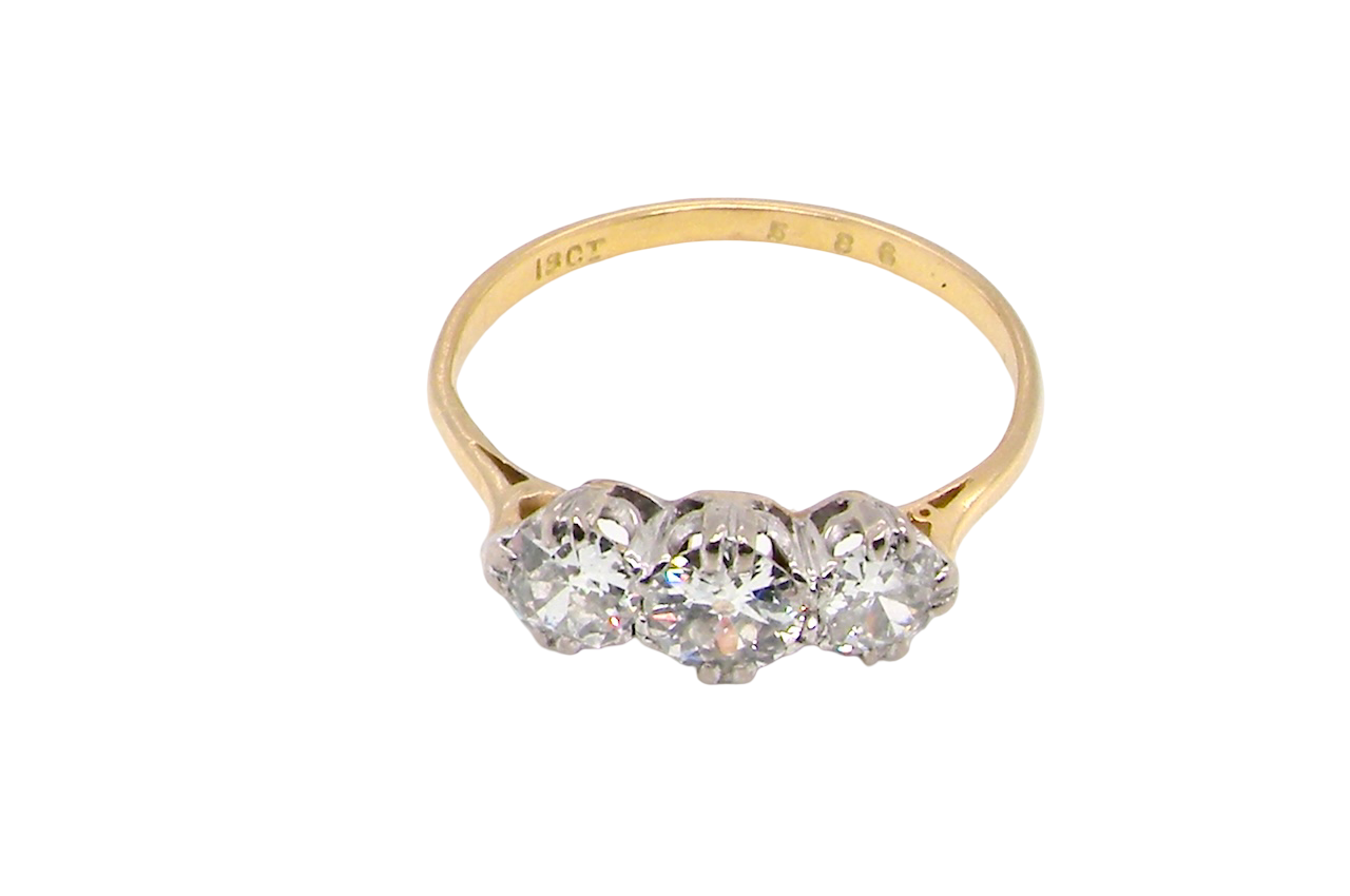 A Fine Diamond Trilogy Ring