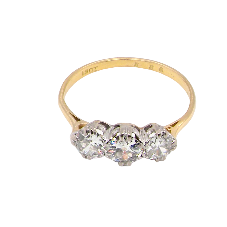 A Fine Diamond Trilogy Ring