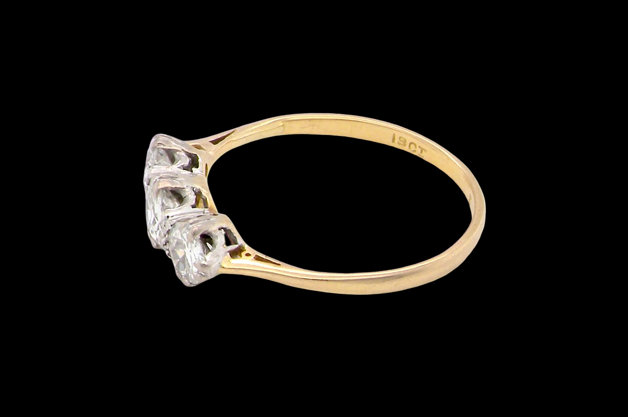 A Fine Diamond Trilogy Ring