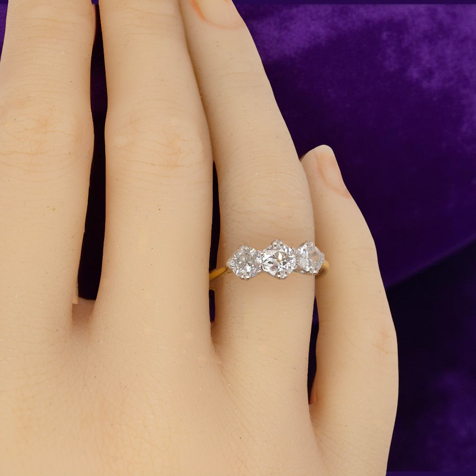 A Fine Diamond Trilogy Ring