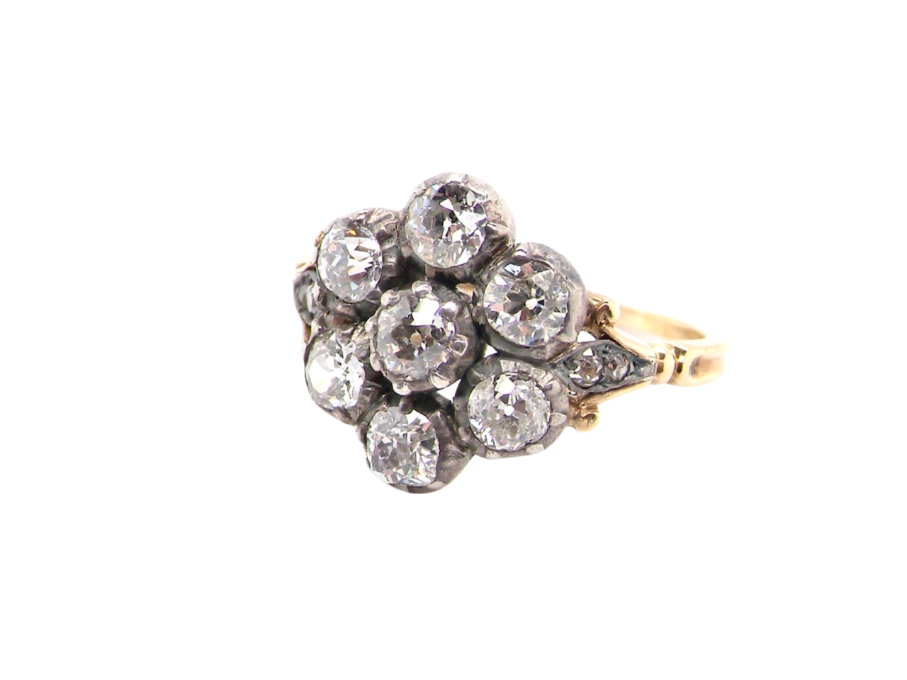 A Fine Victorian Diamond Cluster Ring (Circa 1860s–1880s)