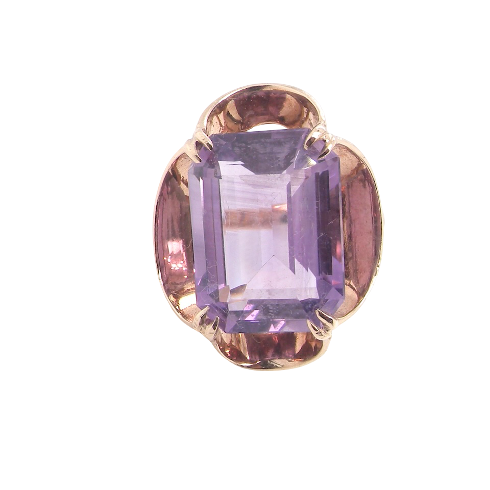 A Mid-20th Century Amethyst Dress Ring