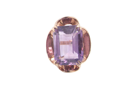 A Mid-20th Century Amethyst Dress Ring