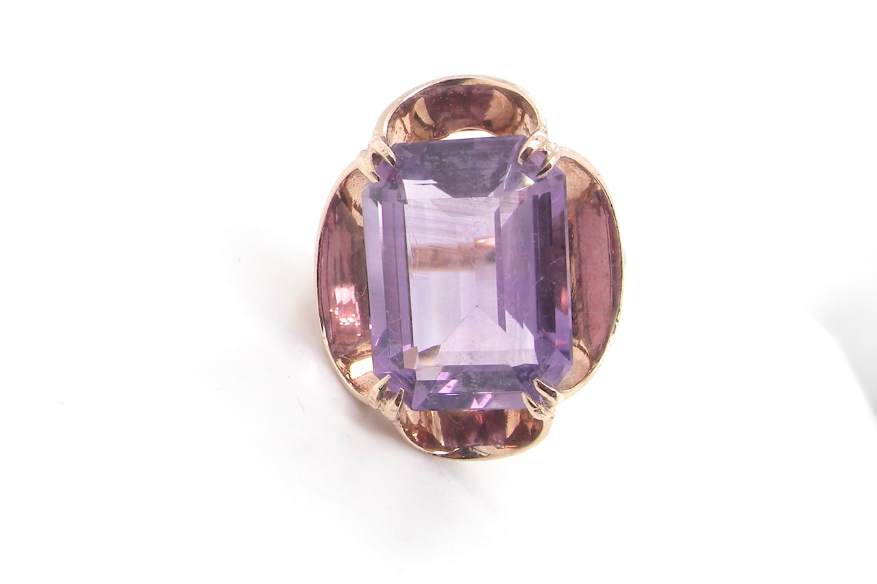 A Mid-20th Century Amethyst Dress Ring