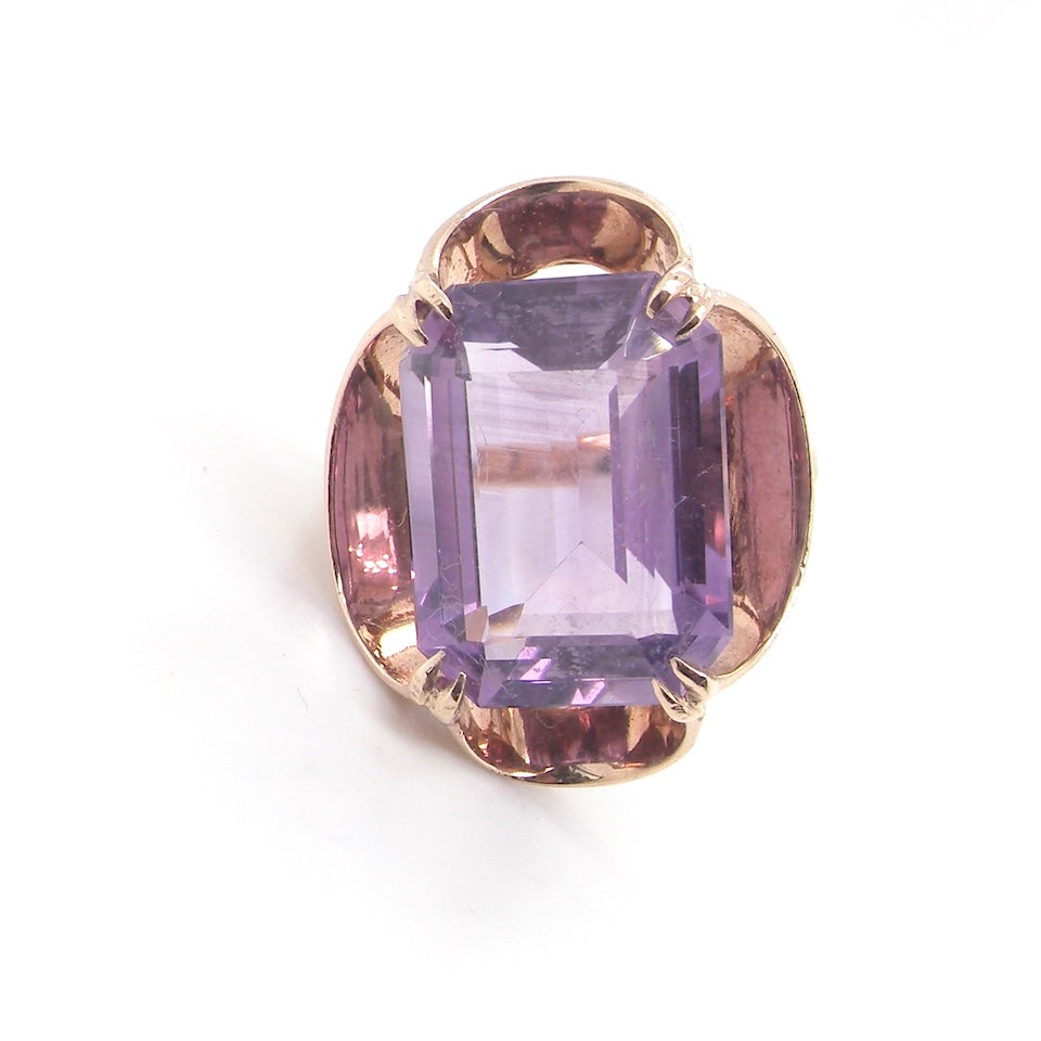 A Mid-20th Century Amethyst Dress Ring