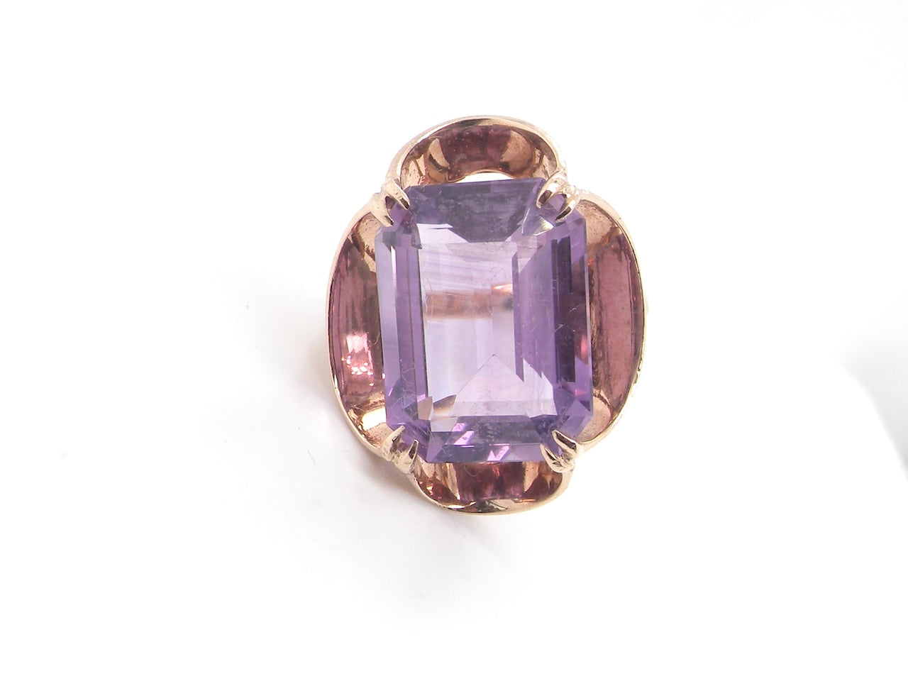 A Mid-20th Century Amethyst Dress Ring