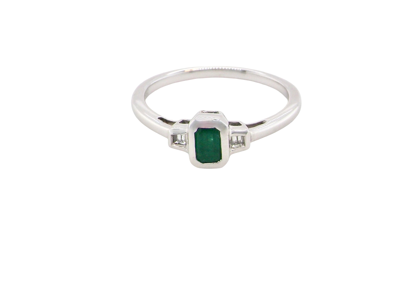 A NEW Emerald and Diamond ring