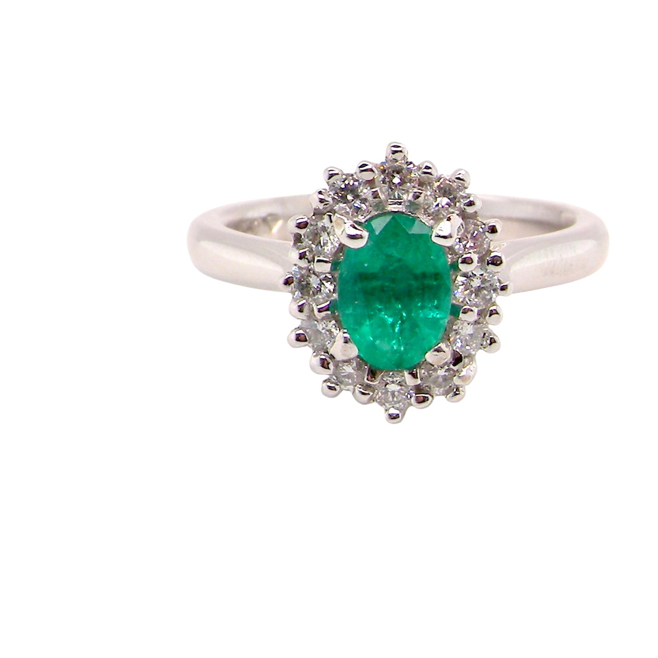 A NEW Emerald and Diamond ring