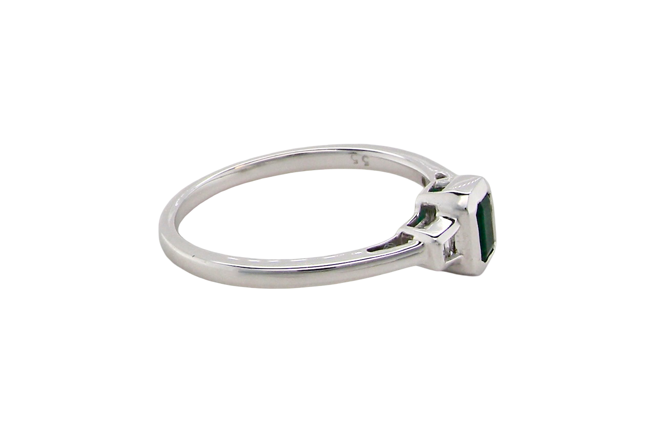 A NEW Emerald and Diamond ring