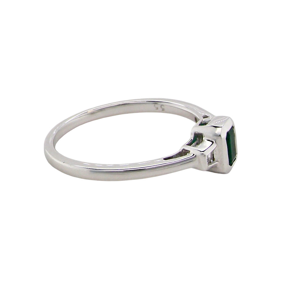 A NEW Emerald and Diamond ring
