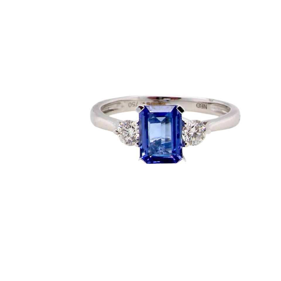 A NEW Tanzanite and Diamond Ring