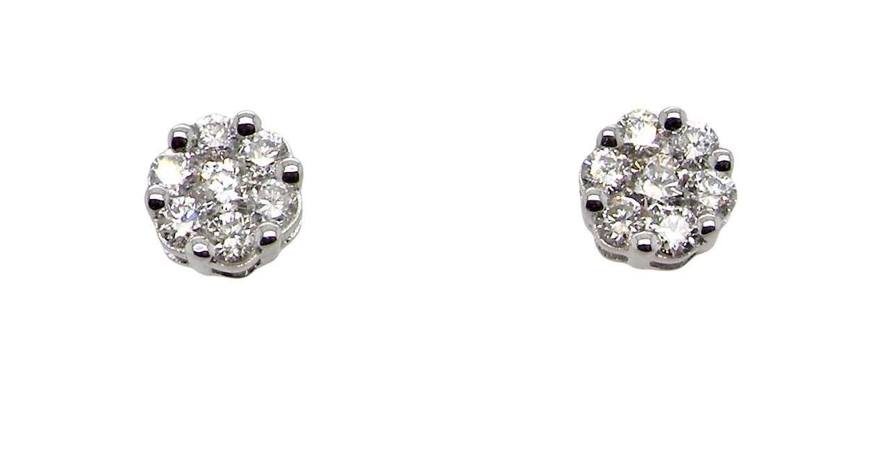 A NEW pair of Diamond cluster earrings-DIAMOND MONTH OFFER!