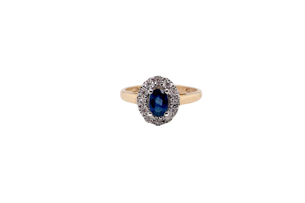 A New Sapphire & Diamond Cluster Ring