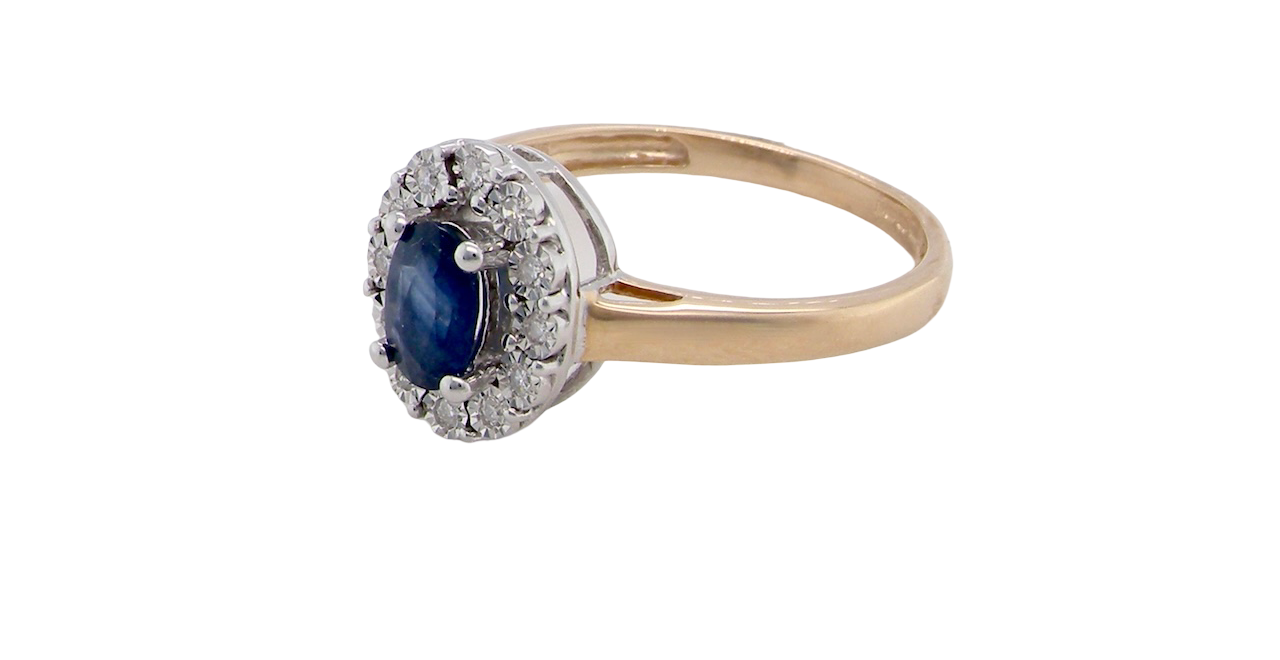 A New Sapphire & Diamond Cluster Ring