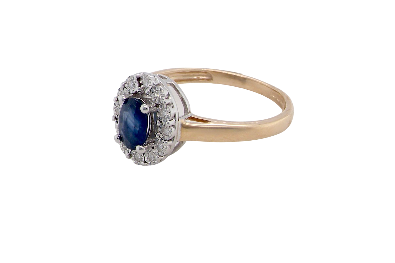 A New Sapphire & Diamond Cluster Ring