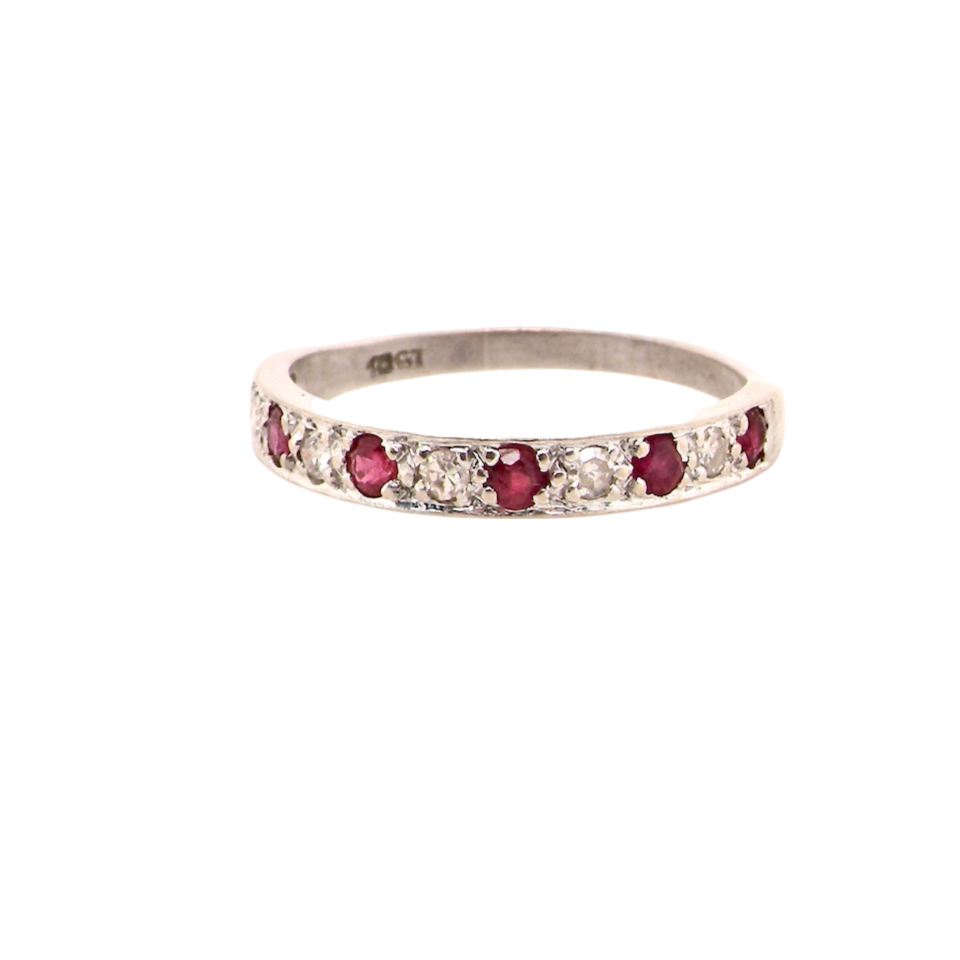 A Ruby and Diamond Eternity Ring