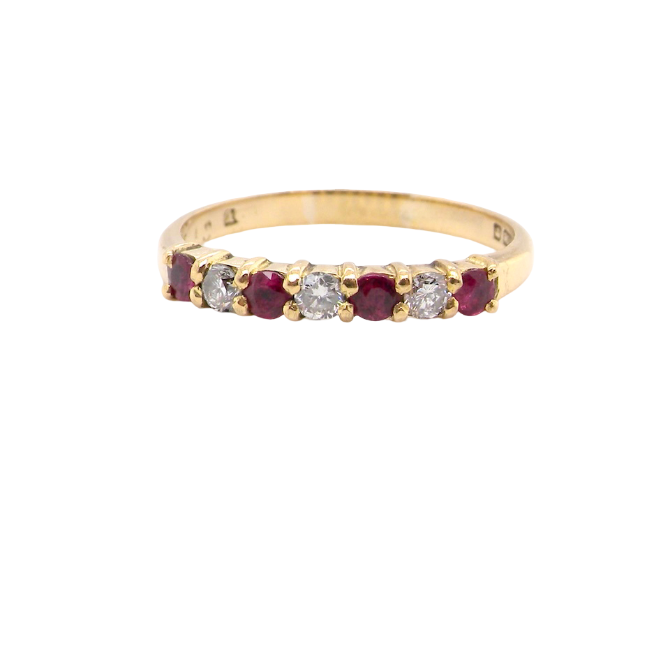 A Ruby and Diamond eternity ring