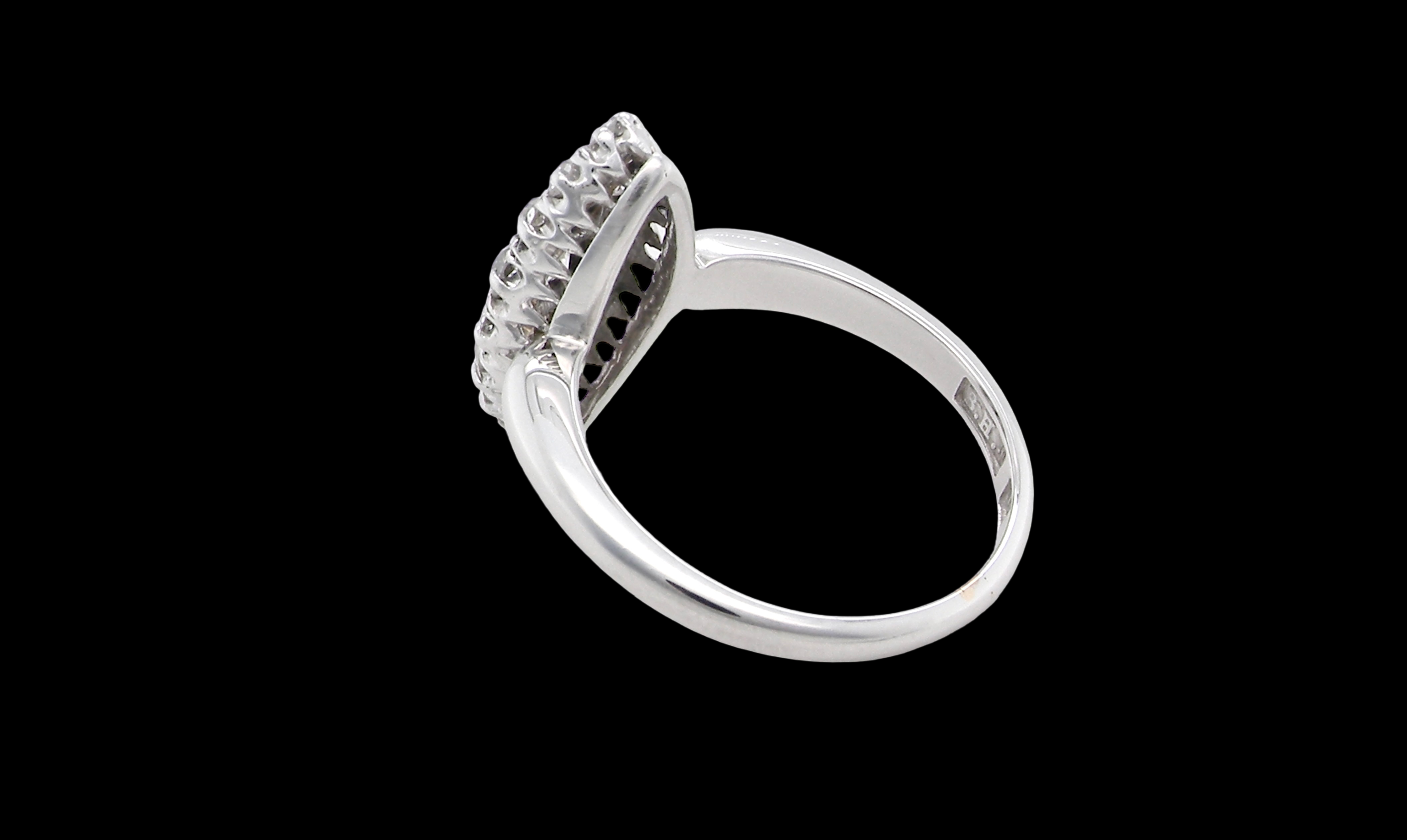 A Stunning Marquise Cluster Diamond Ring
