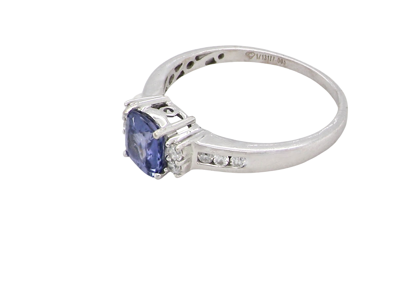 A Tanzanite and Diamond gem ring