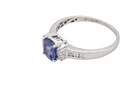 A Tanzanite and Diamond gem ring